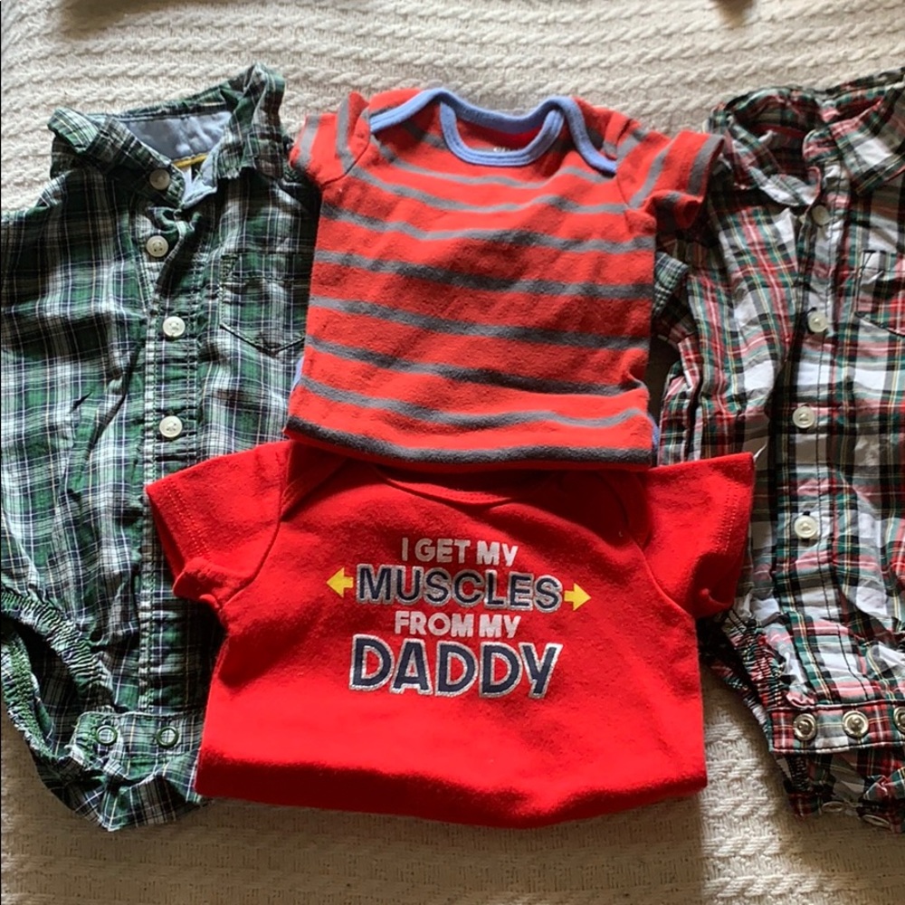 4 carter onesie/ bodysuits for a boy